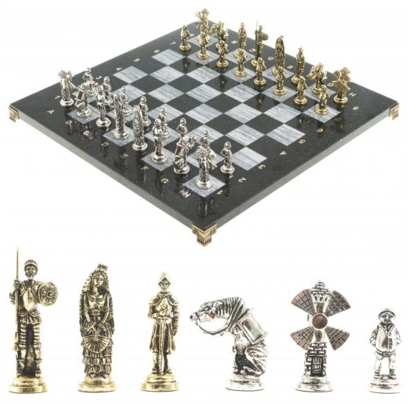 Шахматы &amp;quot;Дон Кихот&amp;quot; доска 36х36 см камень мрамор 122881