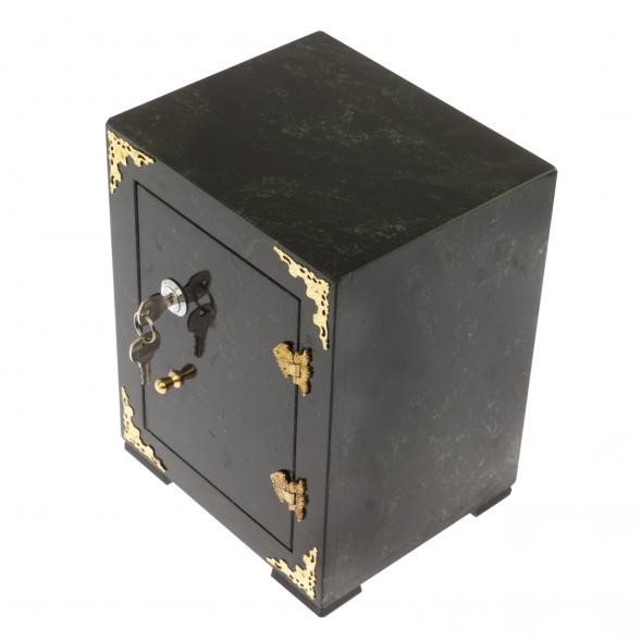 Сейф средний из черного змеевика 19х16х24 см 124964