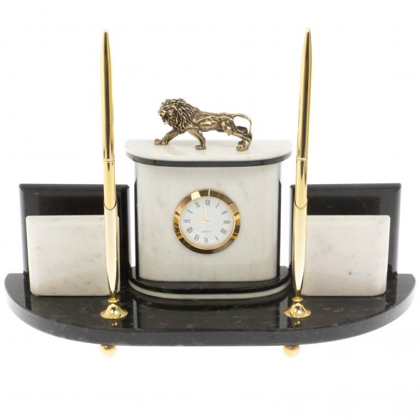 Настольный прибор &amp;quot;Лев&amp;quot; из мрамора 129706