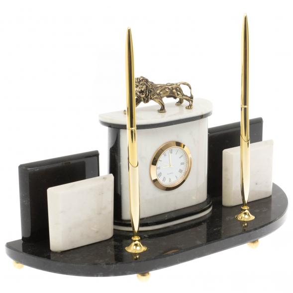 Настольный прибор &amp;quot;Лев&amp;quot; из мрамора 129706