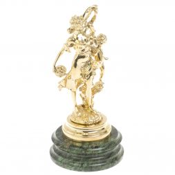 Бронзовая статуэтка &amp;quot;Весна&amp;quot; на шабровском змеевике