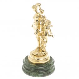 Бронзовая статуэтка &amp;quot;Весна&amp;quot; на шабровском змеевике