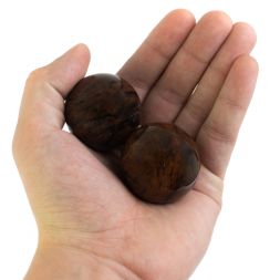 Шары массажные 3,7 см из коричневого обсидиана