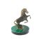 Статуэтка "Конь на дыбах" на подставке из малахита 5,5х5,5х7,5 см
