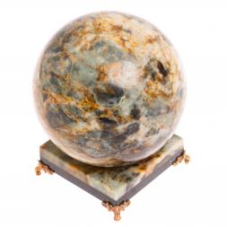 Шар на подставке из офиокальцита 13 см