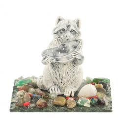 Сувенир &amp;quot;Енот с арбузом&amp;quot; из мрамолита