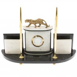 Настольный прибор &amp;quot;Гепард&amp;quot; из мрамора