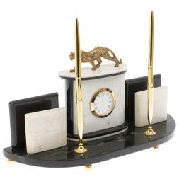 Настольный прибор &amp;quot;Гепард&amp;quot; из мрамора