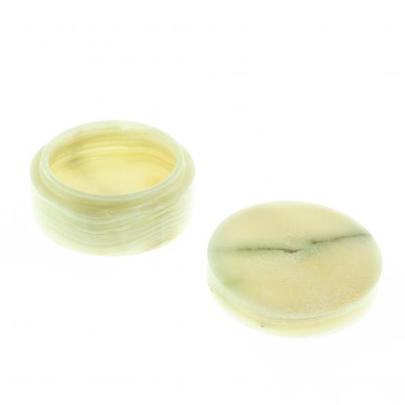 Шкатулка &amp;quot;Пудреница&amp;quot; камень зеленый оникс 10х10х5 см (4) 124344