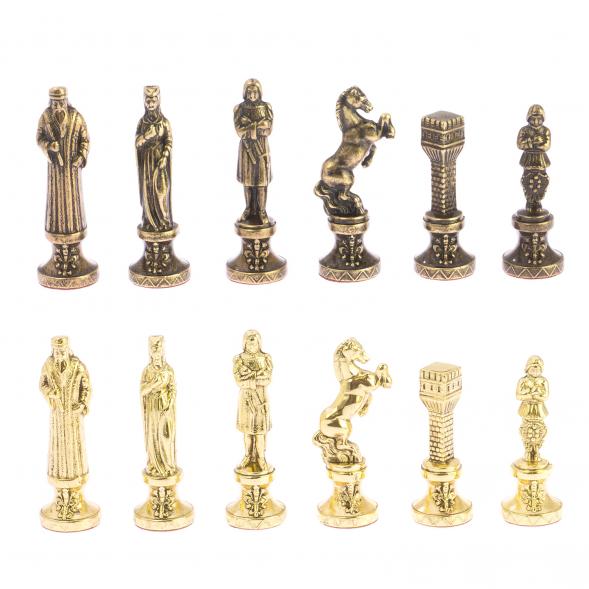 Шахматы &amp;quot;Ренессанс&amp;quot; доска 36х36 см мрамор, лемезит фигуры цвет бронза-золото 124883