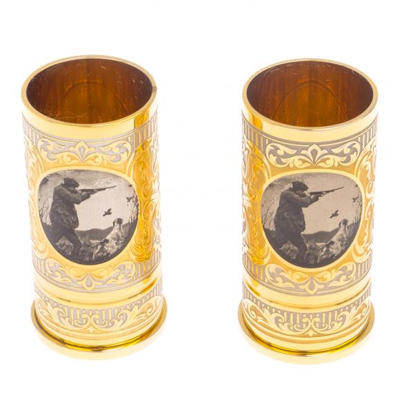 Набор из двух стопок &amp;quot;Охотник&amp;quot; 40 мл Златоуст 125707