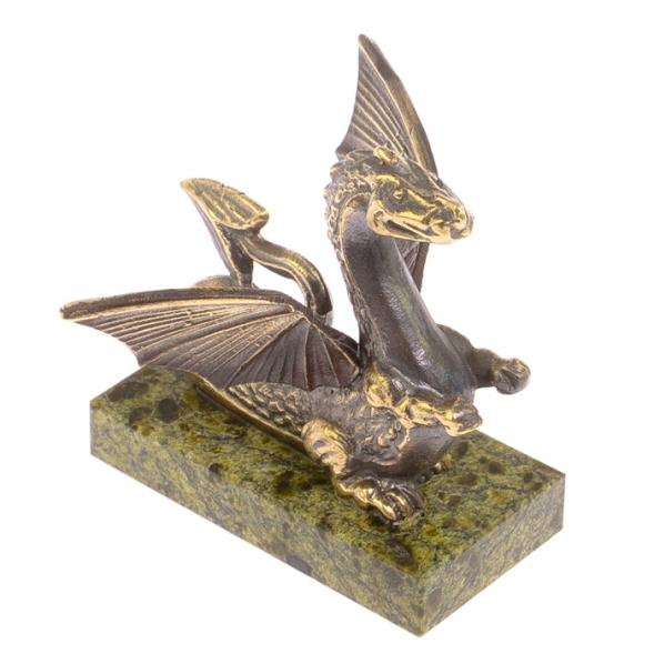 Статуэтка &amp;quot;Дракон&amp;quot; бронза змеевик 126225