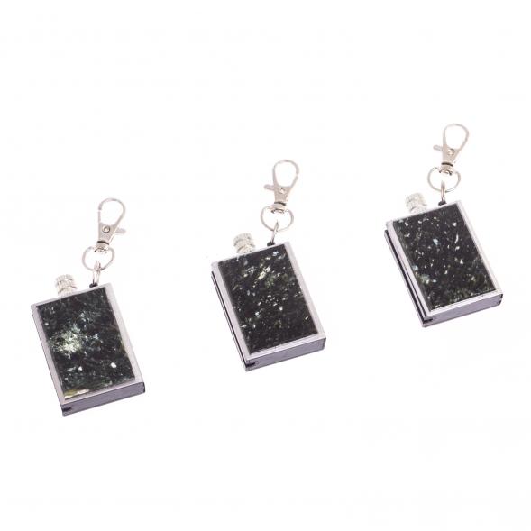 Брелок огниво &amp;quot;Вечная спичка&amp;quot; с накладкой из камня мусковит 2,8х1,3х5 см 126685