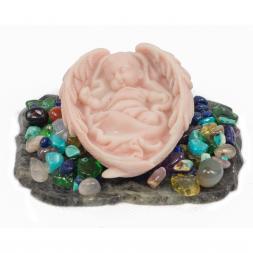 Сувенир &amp;quot;Ангел спящий в крыльях&amp;quot; из мрамолита