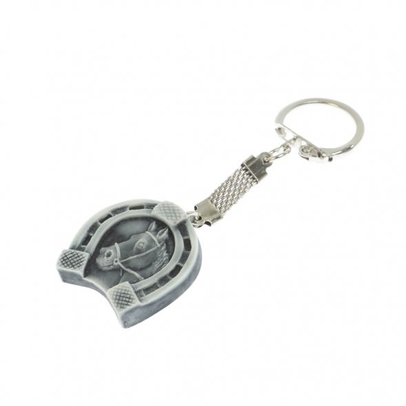 Брелок &amp;quot;Подкова и лошадь&amp;quot; из мрамолита 129385