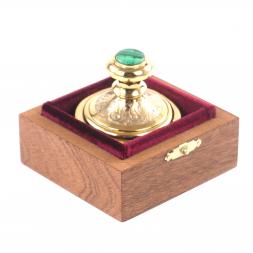 Оснастка для печати &amp;quot;Герб России&amp;quot; камень малахит Златоуст