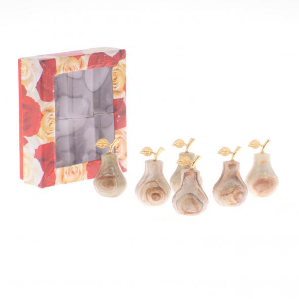 Сувенир из камня оникс &amp;quot;Груша&amp;quot; 3,8х6,3 см (1,5х2) 121895