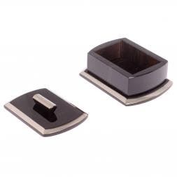 Шкатулка из черного обсидиана &amp;quot;Оригинал&amp;quot; 14,5х11,5х6,5 см