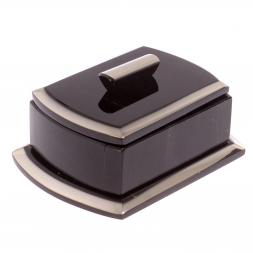 Шкатулка из черного обсидиана &amp;quot;Оригинал&amp;quot; 14,5х11,5х6,5 см