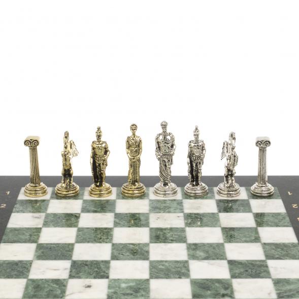 Шахматы подарочные &amp;quot;Восточные&amp;quot; доска 40х40 см мрамор змеевик 126915