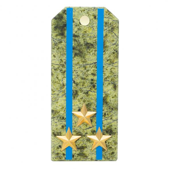 Сувенирный магнит &amp;quot;Погон Полковник ВВС, ВКС, ВДВ&amp;quot; камень змеевик 118936