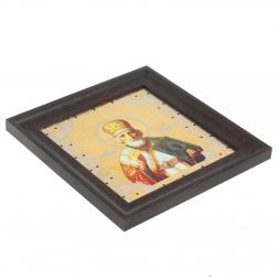 Икона "Николай Чудотворец" багет 22,5х23,5х2 см Златоуст