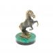 Статуэтка &amp;quot;Конь на дыбах&amp;quot; на подставке из амазонита 5х4,5х7,5 см 129429