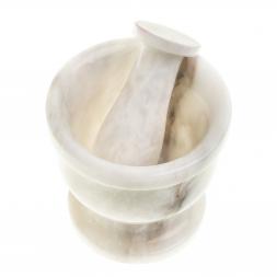 Ступка с пестиком из мрамора 9,5х9,5 см (4)