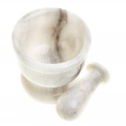 Ступка с пестиком из мрамора 9,5х9,5 см (4)