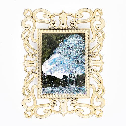 Магнит с рисунком &amp;quot;Багет&amp;quot; камень змеевик 113968