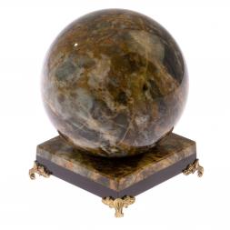 Шар на подставке из офиокальцита 11 см