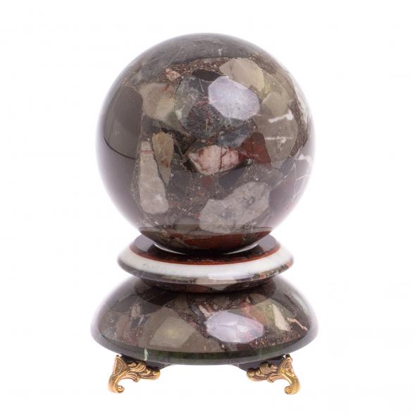 Сувенир &amp;quot;Шар Антистресс&amp;quot; из конгломерата 9 см 125048