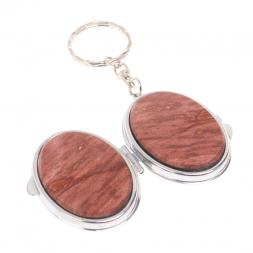 Складное зеркало брелок из яшмы овальное