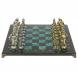 Шахматы &amp;quot;Восточные&amp;quot; доска 40х40 см из змеевика фигуры металл 126916