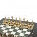 Шахматы &amp;quot;Итальянская война&amp;quot; фигуры бронза доска 28х28 см из мрамора и змеевика 128252