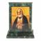 Икона настольная Серафим Саровский малая змеевик 7,5х3,5х8 см