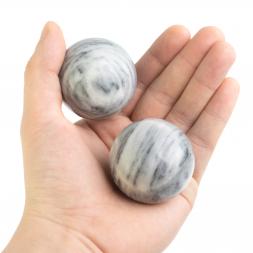 Шары для массажа из серого мрамора 4,5 см 2 шт