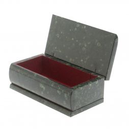 Шкатулка &amp;quot;Купюра&amp;quot; из темно-зеленого змеевика