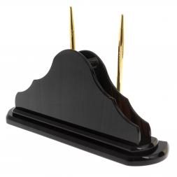 Настольный набор &amp;quot;Волна&amp;quot; из черного обсидиана