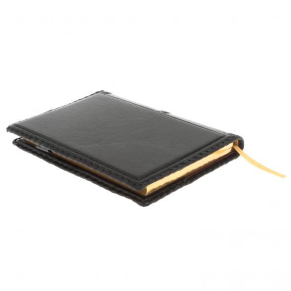 Ежедневник &amp;quot;Лев&amp;quot; А5 обложка из черной кожи Златоуст 129781