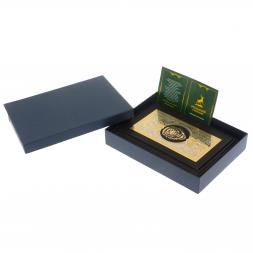 Ежедневник "Лев" А5 обложка из черной кожи Златоуст