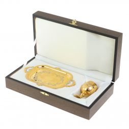 Рюмка на подносе &amp;quot;Узор&amp;quot; 50 мл Златоуст