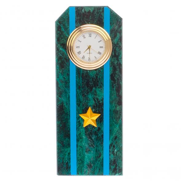 Часы &amp;quot;Погон майор ВВС, ВКС, ВДВ&amp;quot; камень змеевик 125712