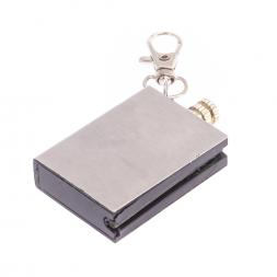 Брелок огниво &amp;quot;Вечная спичка&amp;quot; с накладкой из иркутского лазурита 2,8х1,3х5 см