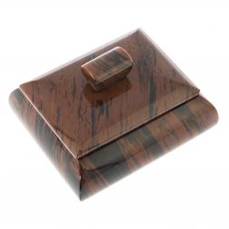 Шкатулка из коричневого обсидиана 9х7х6 см