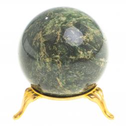 Шар из темно-зеленого змеевика 5,5 см