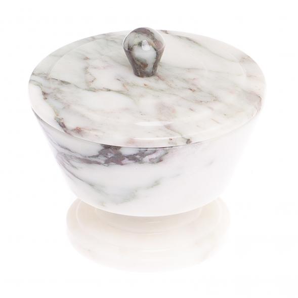 Сахарница из саянского мрамора 11х11х10 см 125091