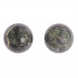 Шары для массажа 4,5 см 2 шт из темного змеевика