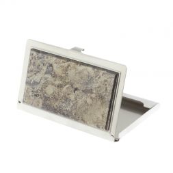 Карманная визитница из камня борнит