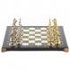 Шахматы &amp;quot;Ренессанс&amp;quot; доска 36х36 см мрамор змеевик фигуры цвет золото / серебро 119409